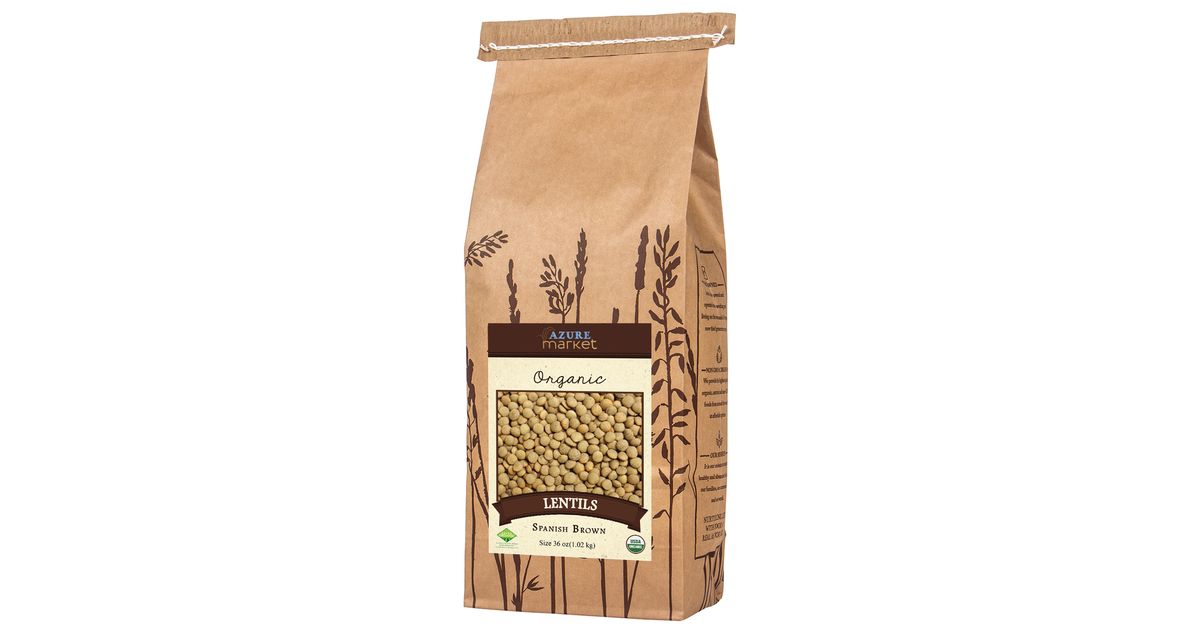 Azure Market Organics Lentils, Spanish Brown, Organic - Azure Standard