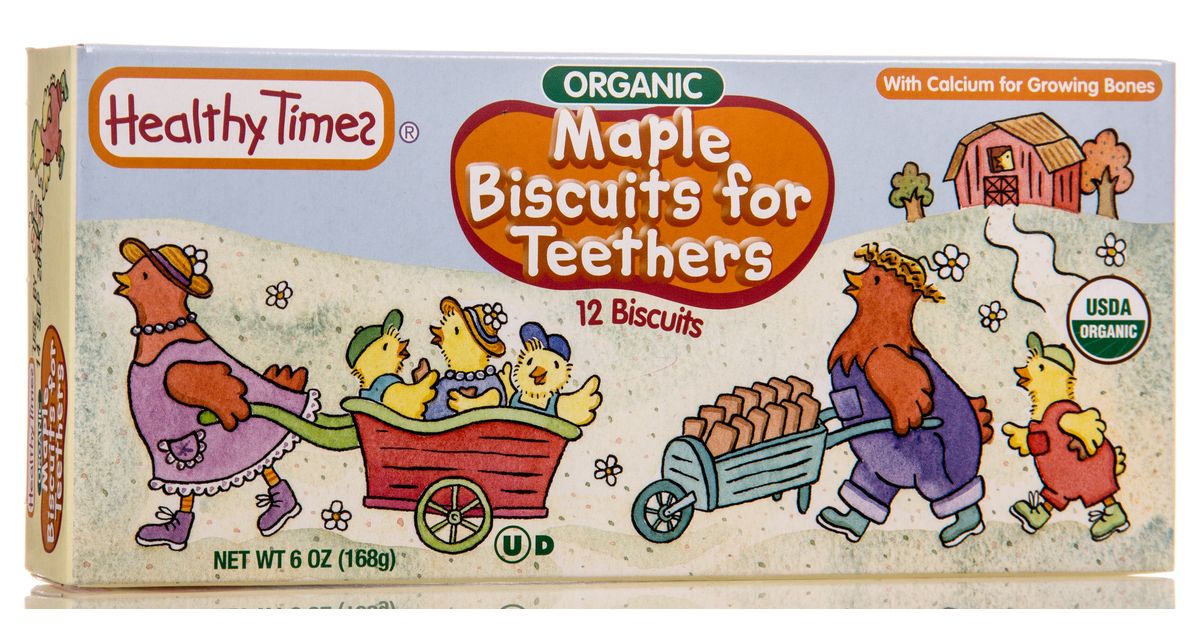 Healthy times biscuits top for teethers organic