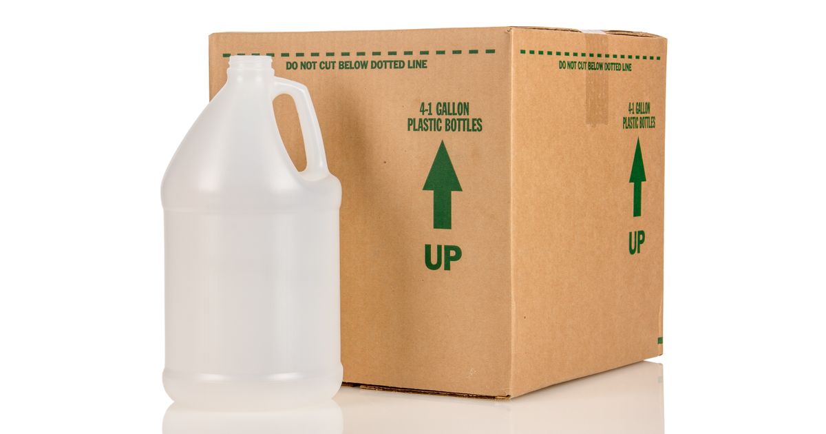 Packaging & Supplies Empty Plastic Gallon Jugs without Lids Azure