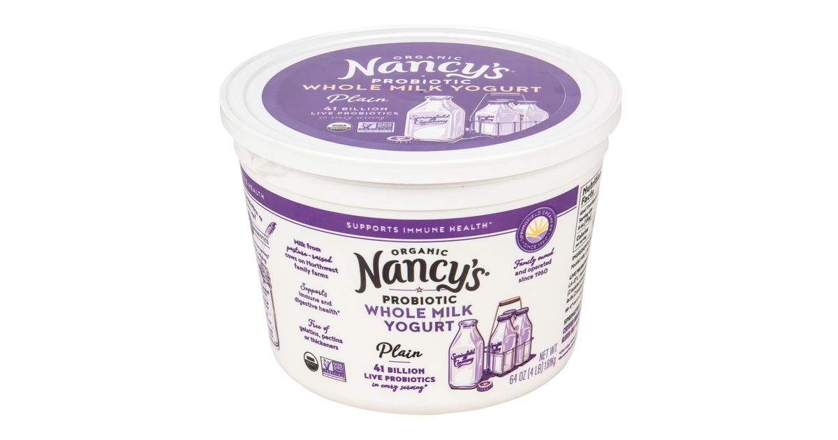 Nancy's Whole Milk Yogurt, Plain, Organic Azure Standard