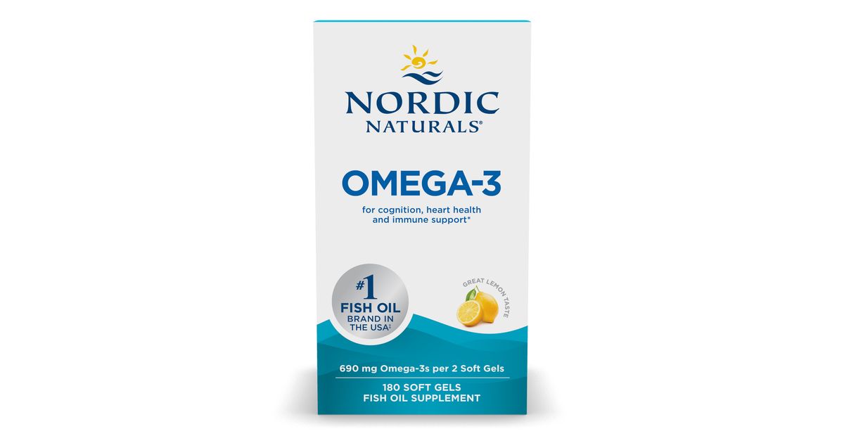 Nordic Naturals Omega-3 Purified Fish Oil, Lemon - Azure Standard