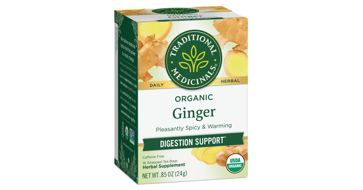 Traditional Medicinals Ginger Tea, Organic - Azure Standard