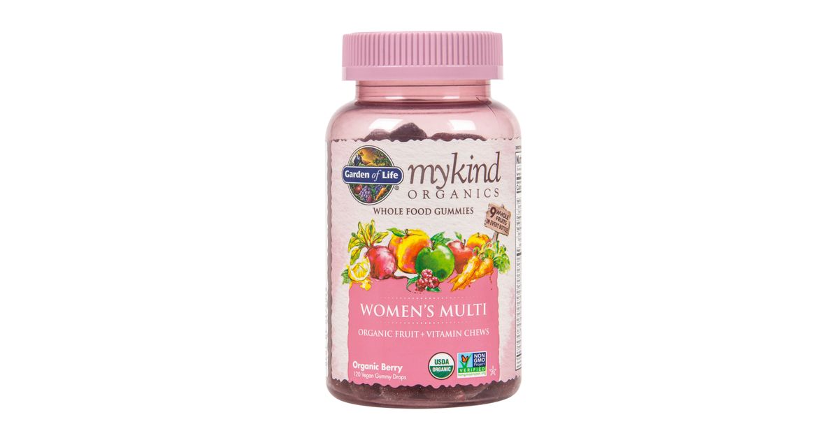 Garden of Life Mykind Women's Gummy, Multivitamin, Berry, Organic