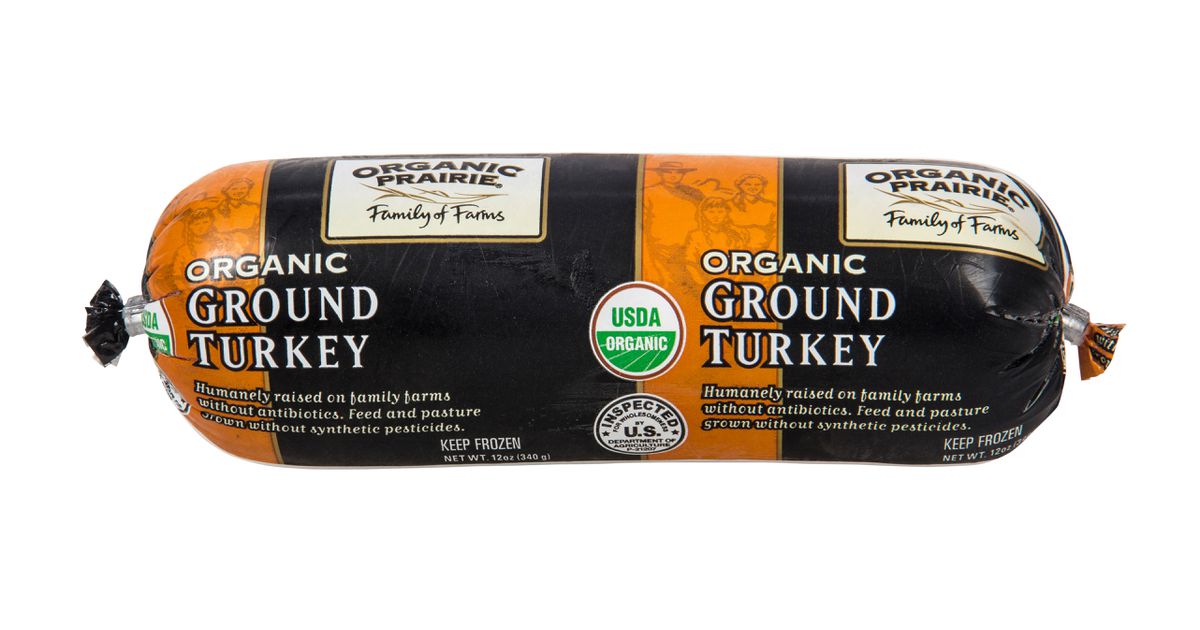 Organic Prairie Turkey Ground, Chub, Organic, Frozen Azure Standard