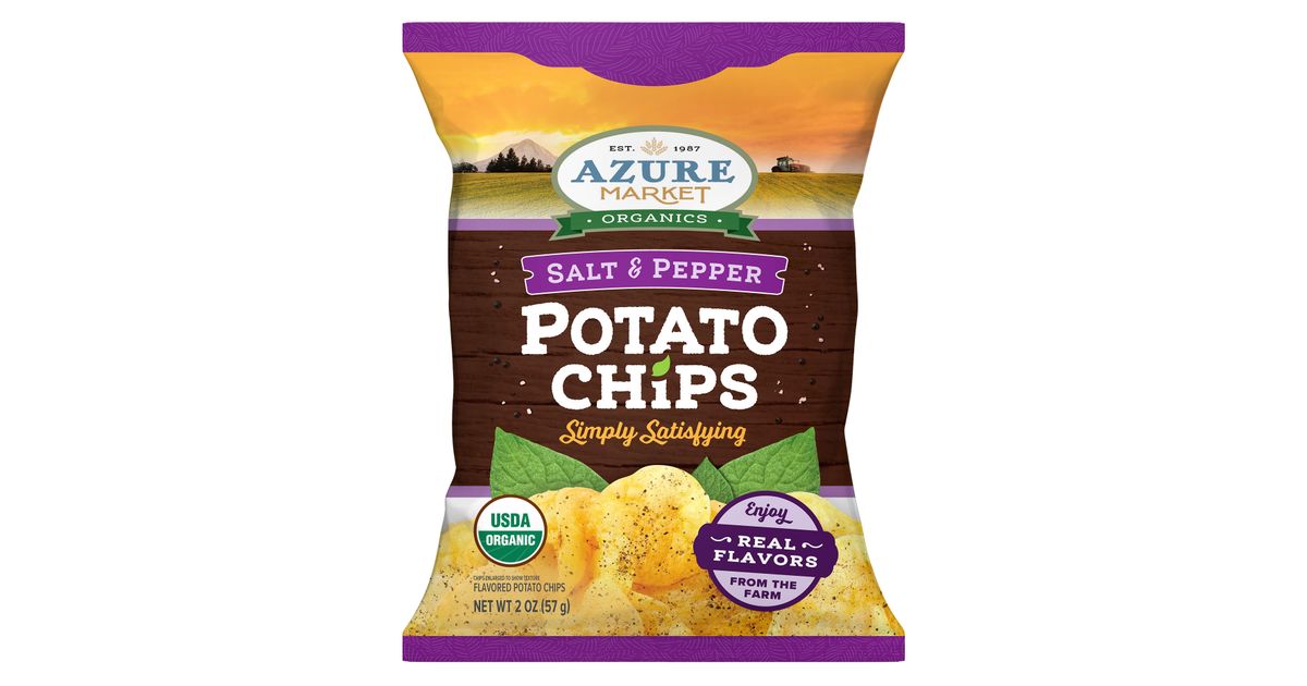 Azure Market Organics Potato Chips, Salt & Pepper, Organic - Azure Standard