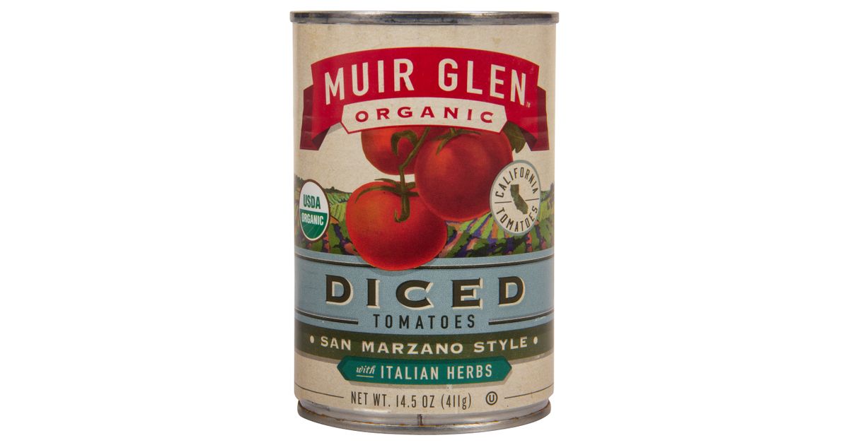 Muir Glen Diced Tomatoes San Marzano Style with Italian Herbs