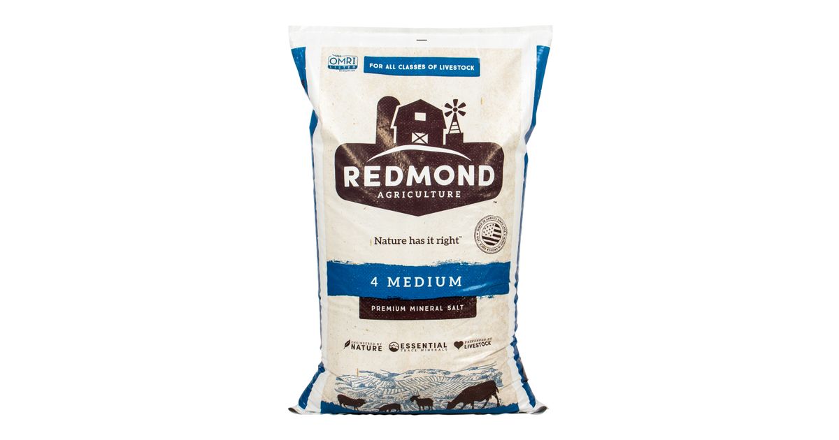 Redmond Agriculture Animal Salt, Medium 4 Azure Standard