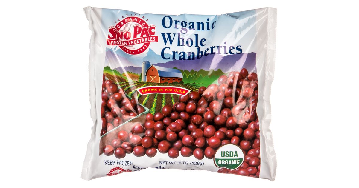 SnoPac Cranberries, Whole, Frozen, Organic Azure Standard
