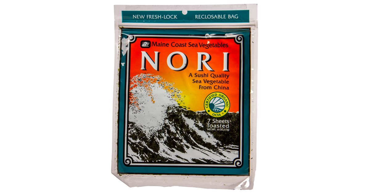 Maine Coast Sea Vegetables Toasted Sushi Nori, Organic - Azure