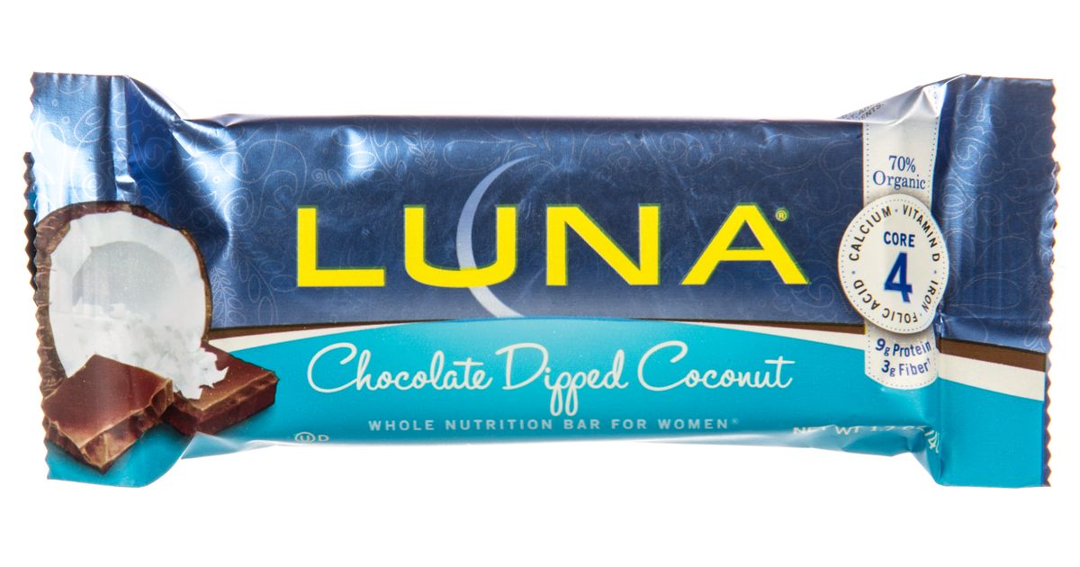 Clif Bar Luna Bar, Chocolate Dipped Coconut Azure Standard