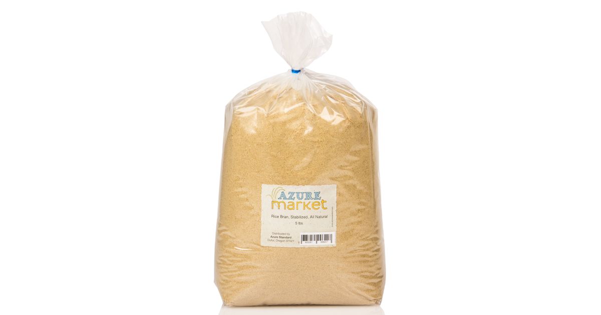 Azure Market Rice Bran, Stabilized, All Natural - Azure Standard