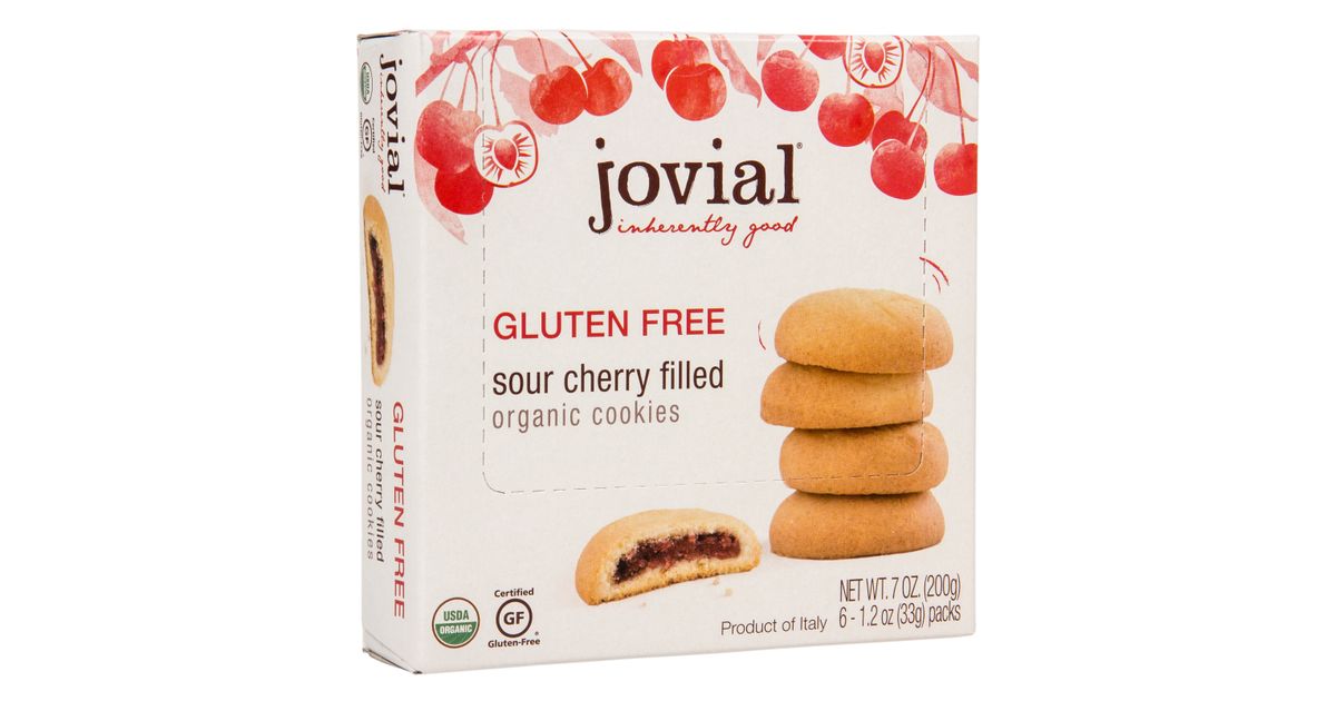 Jovial Foods Cookies, Sour Cherry Filled, GF, Organic Azure Standard