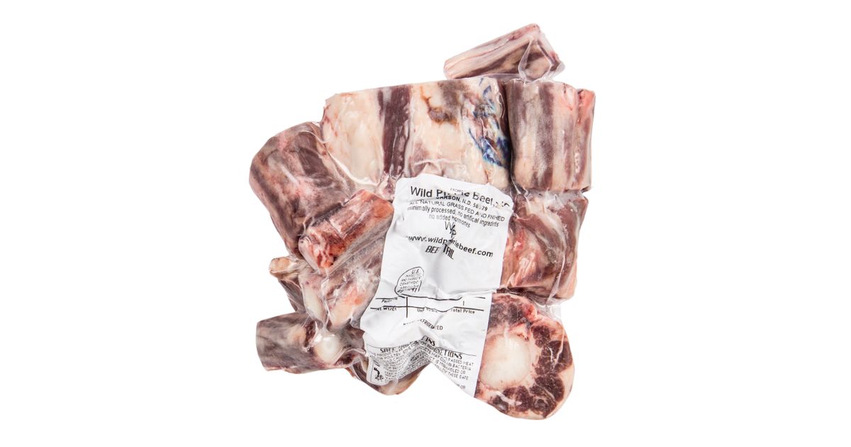 Wild Prairie Beef Beef Oxtail Grass Fed Frozen Random Weight Azure Standard