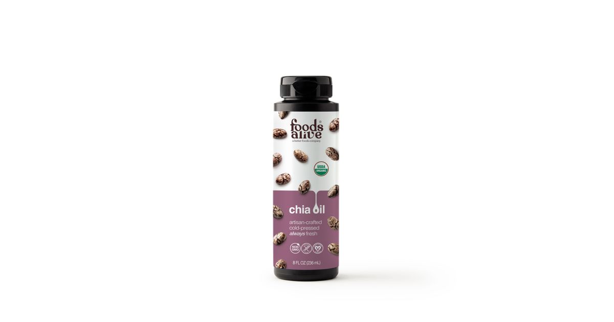 Foods Alive Chia Oil, Artisan Cold Pressed, Organic - Azure Standard