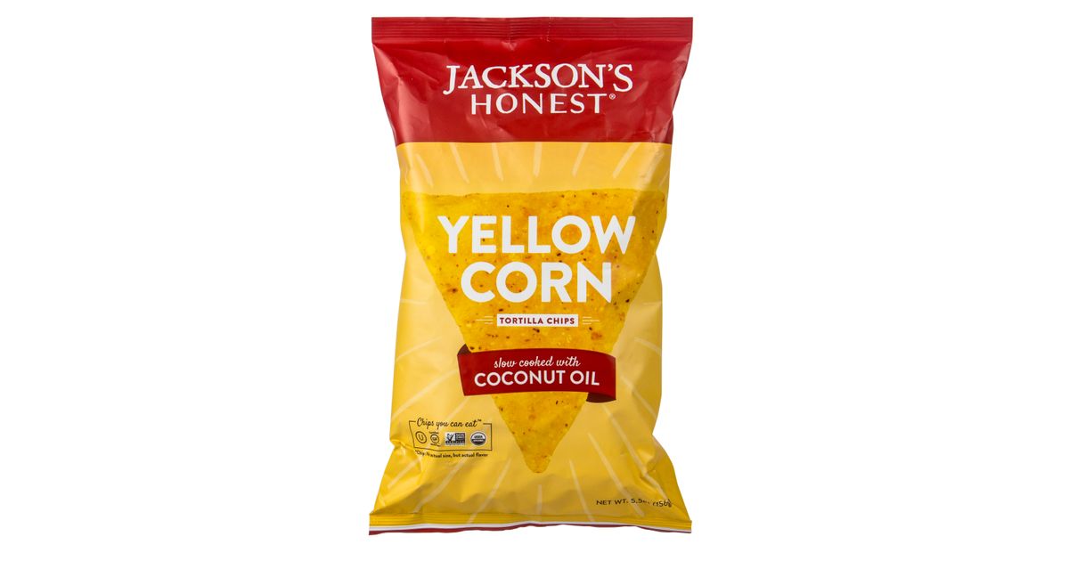 Jackson's Honest Tortilla Chips, Yellow Corn, Organic Azure Standard