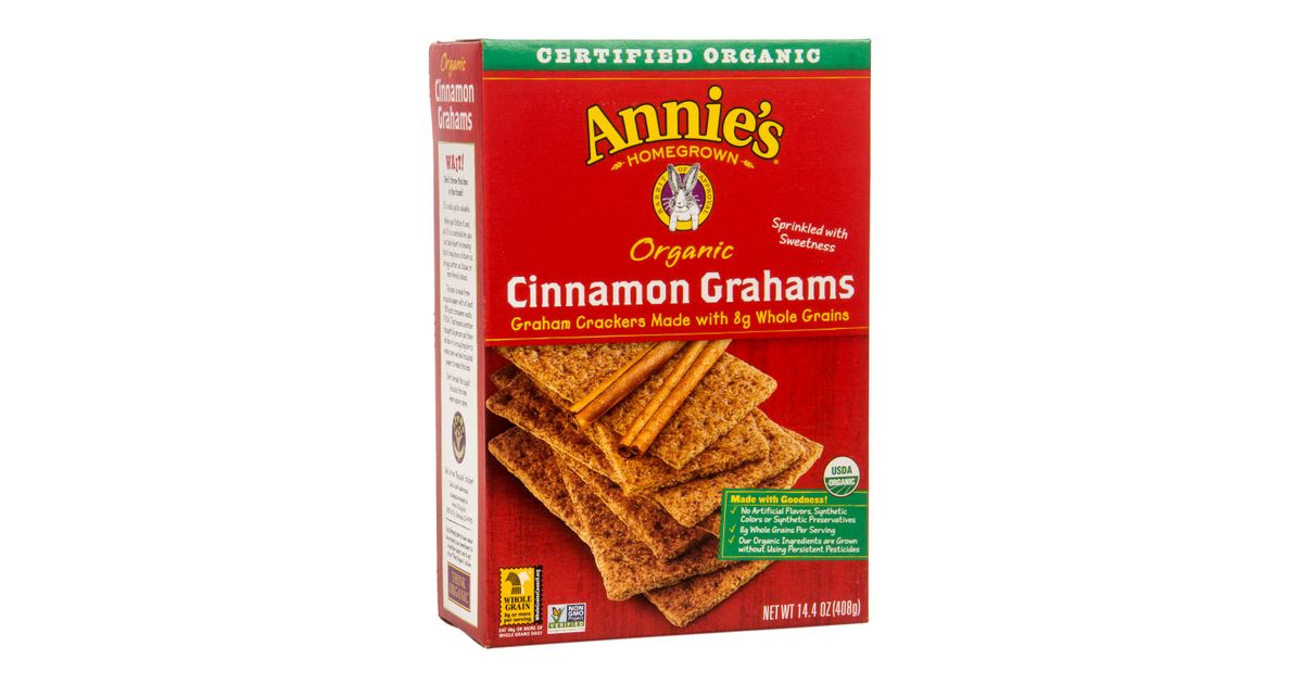 Annie's Crackers, Cinnamon Graham, Organic Azure Standard