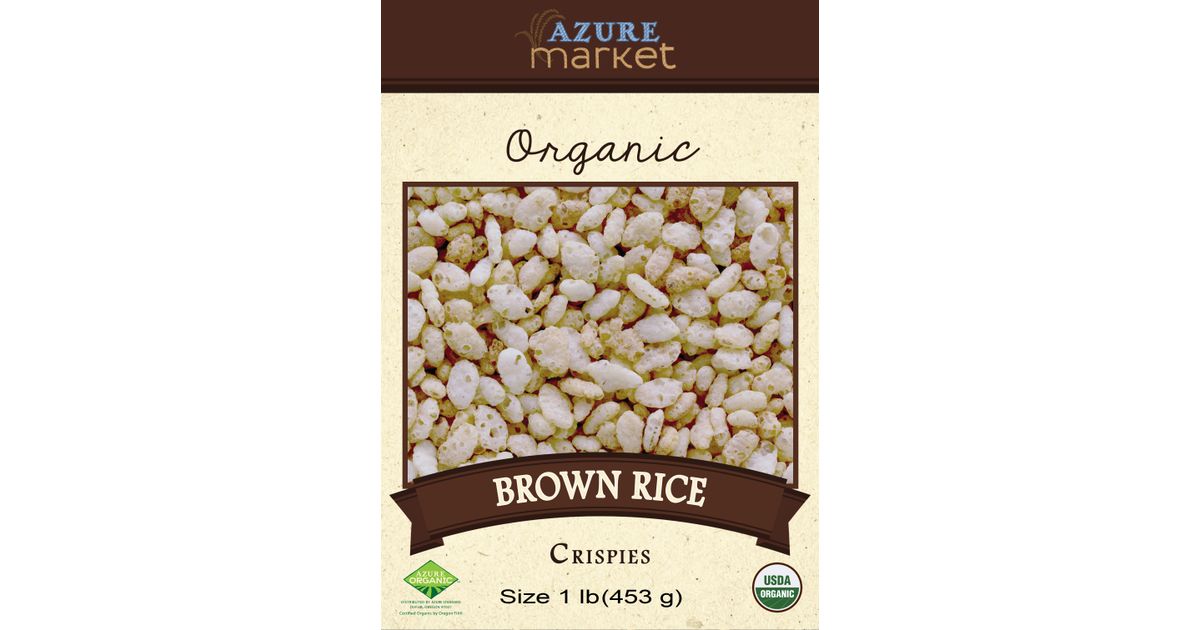 Azure Market Organics Brown Rice Crispies, GF, Organic - Azure Standard