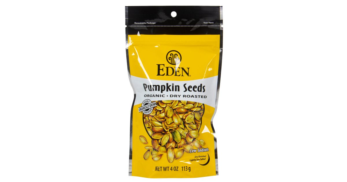 Eden Foods Pumpkin Seeds, Dry Roasted, Organic Azure Standard