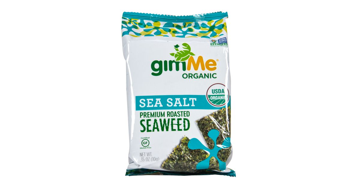 Gimme Roasted Seaweed Snack, Sea Salt, Organic - Azure Standard