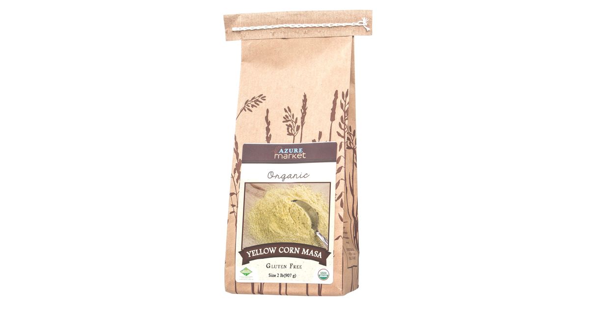 azure market organics yellow corn masa flour medium organic
