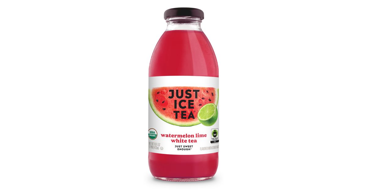 Just Ice Tea Watermelon Lime White Tea, Organic - Azure Standard