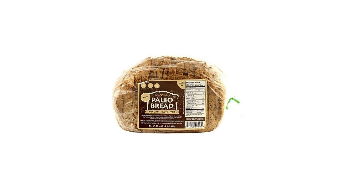 Julian Bakery Paleo, Almond Bread, GF Frozen Azure Standard