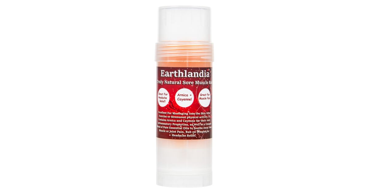 EarthLandia Sore Muscles Rub, Stick Azure Standard