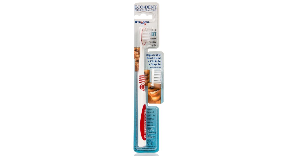 EcoDent Replaceable Head Toothbrush SOFT Azure Standard
