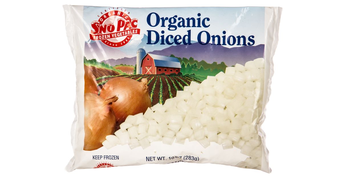 SnoPac Diced Onions, Frozen, Organic Azure Standard