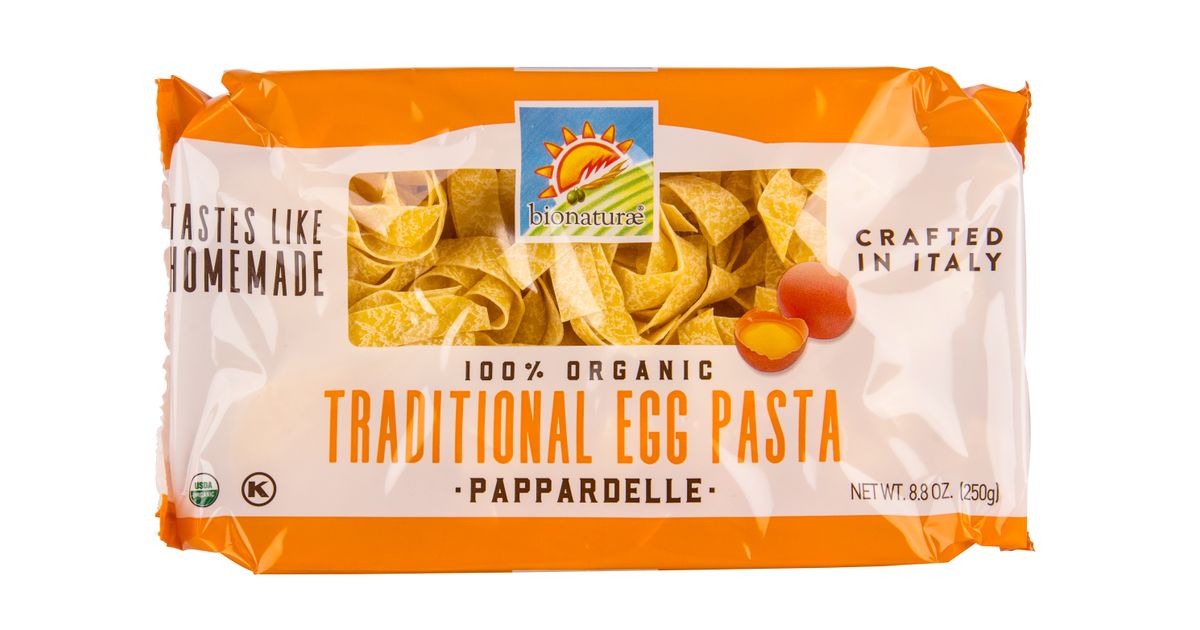 Bionaturae Pappardelle Durum Semolina Egg Pasta, Organic Azure Standard