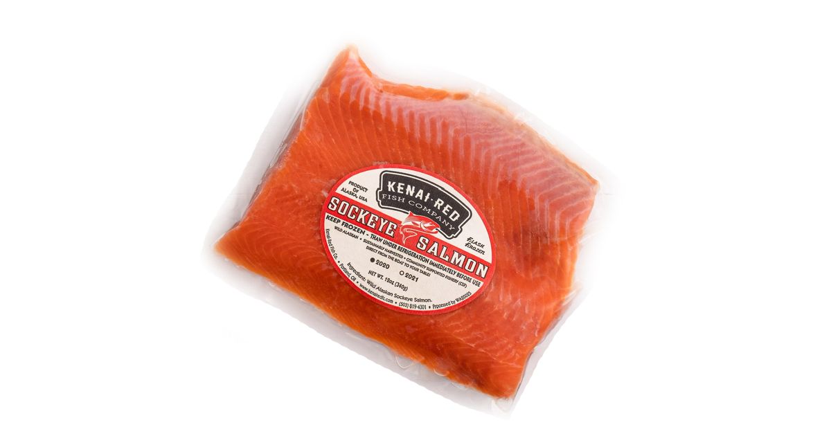 a*r様 onc merino salmon サイズ4 Kenai-Red Wild Alaska, Sockeye Salmon, Portions, FROZEN - Azure