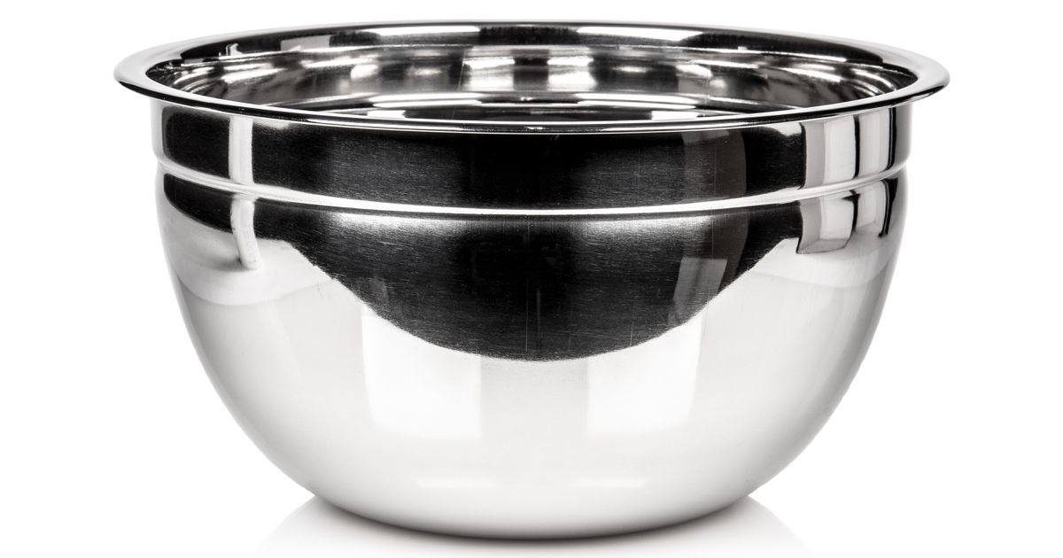 Premium Polished Mirror Nesting Stainless Steel Mixing Bowl - 8 Quart