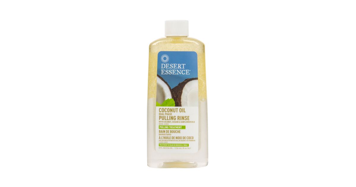 Desert Essence Coconut Oil Dual Phase Pulling Rinse Azure Standard
