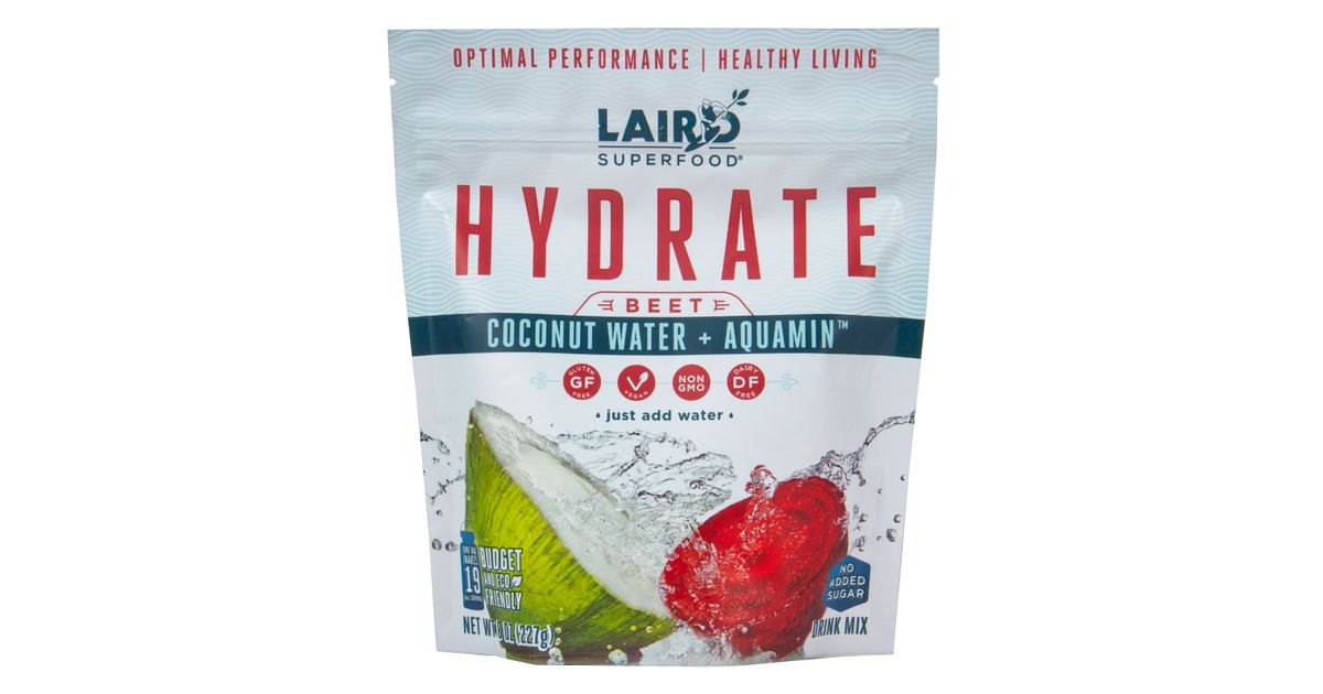Laird Superfood Hydrate, Coconut Water with Aquamin, Freeze Dried, Beet Azure Standard