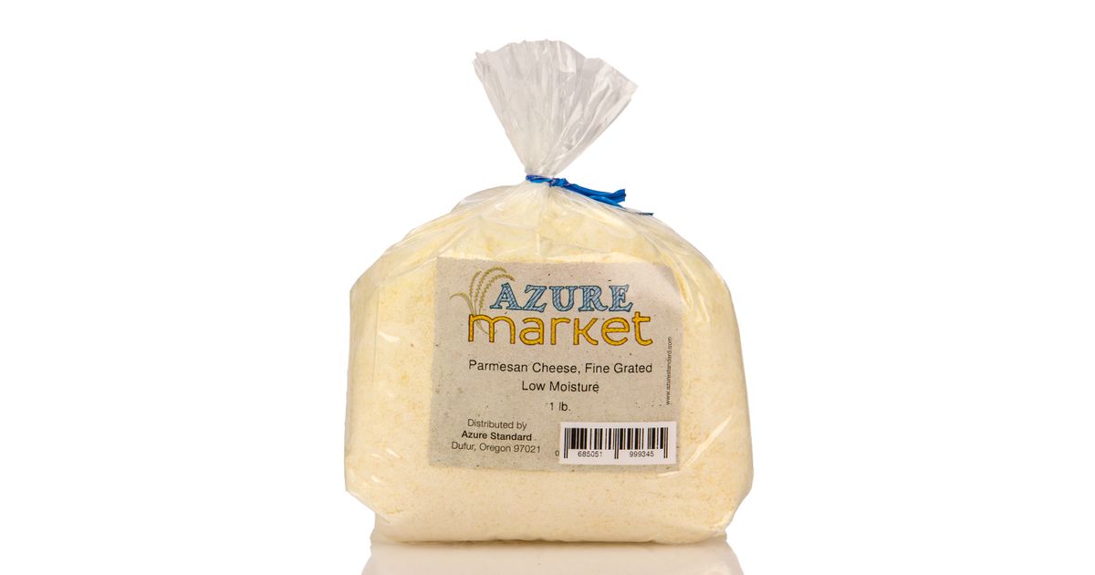 Azure Market Parmesan Cheese, Fine Grated Low Moisture Azure Standard