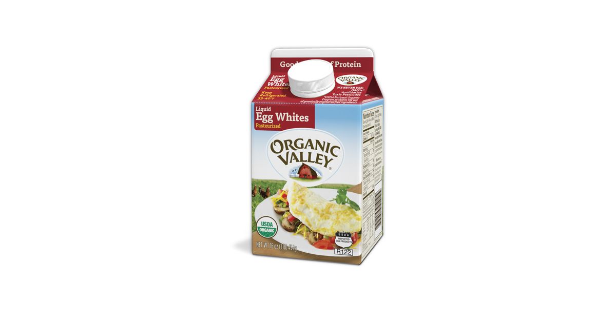 Organic Valley Liquid Egg Whites, Pasteurized, Organic Azure Standard
