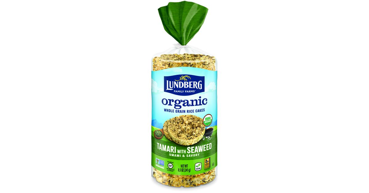 Lundberg Rice Cakes, Tamari & Seaweed, Organic, Gluten Free Azure