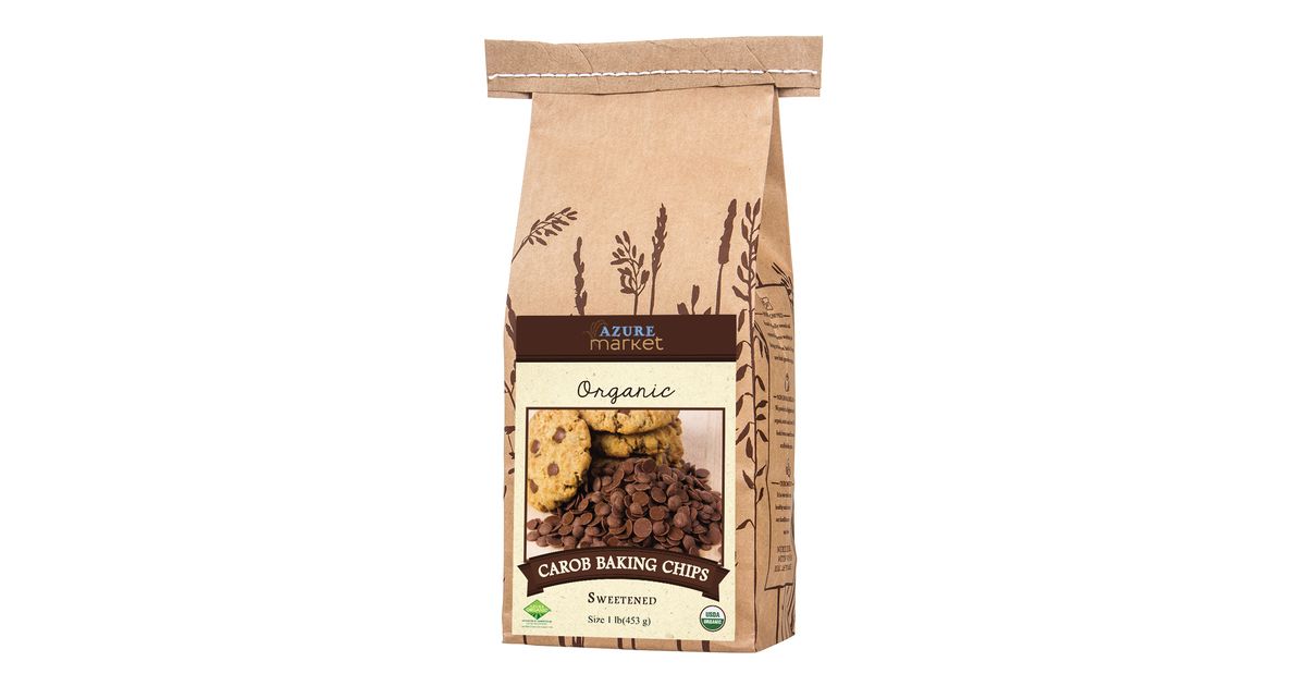 Azure Market Organics Carob Baking Chips, Sweet, Organic Azure Standard