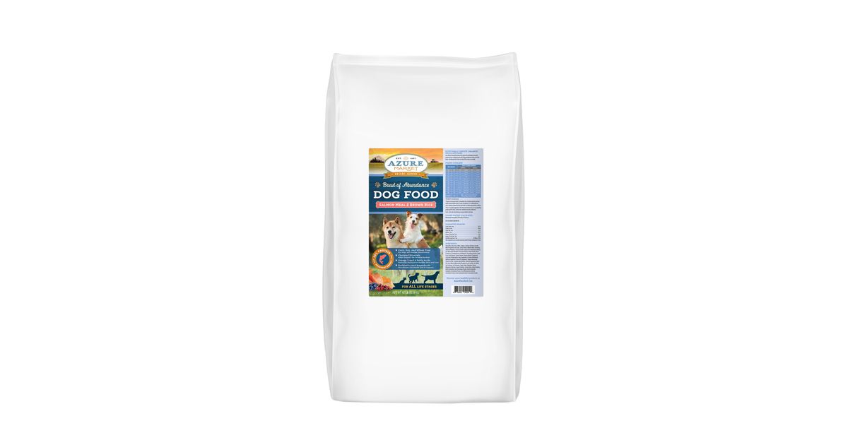 Azure Market Dog Food, All Life Stages, Salmon Meal and Brown Rice ...