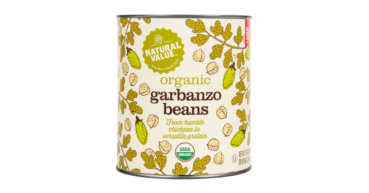 Natural Value Garbanzo Beans (BIG can), Organic Azure Standard
