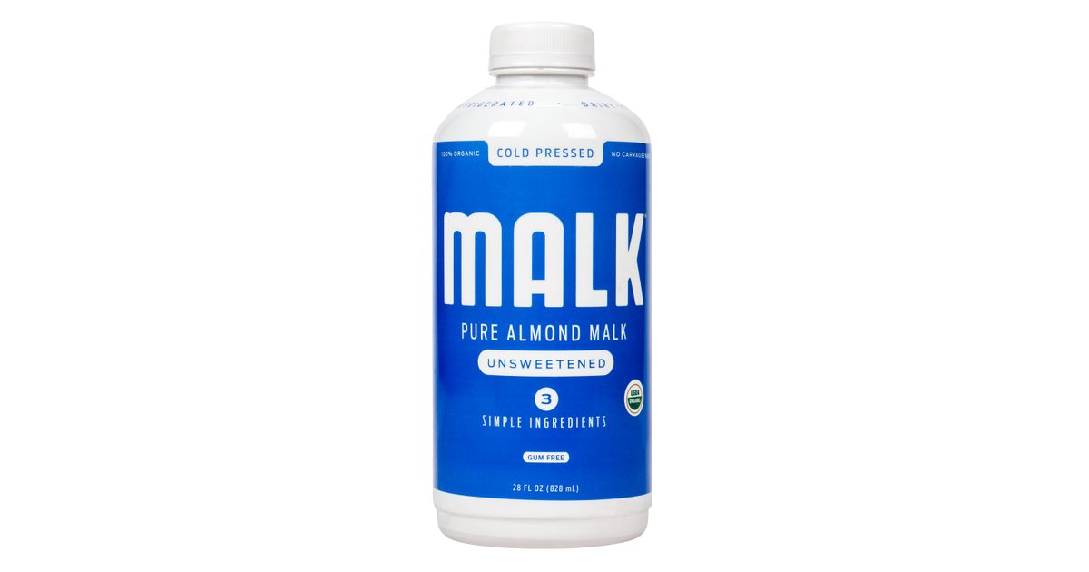 Malk Almond Milk, Unsweetened, Organic Azure Standard