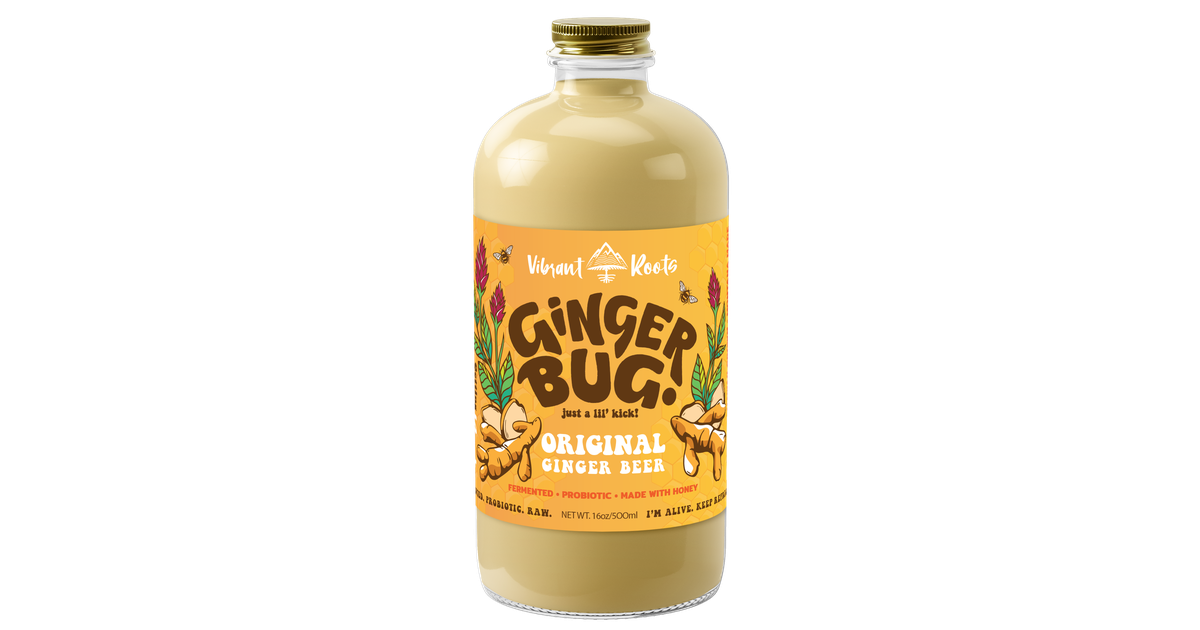 Vibrant Roots Jun Tea Kombucha, Ginger Beer - Azure Standard