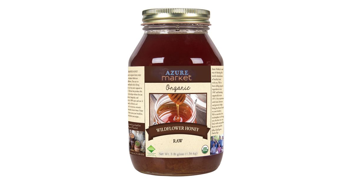 Azure Market Organics Honey, Raw, Wildflower, Organic - Azure Standard
