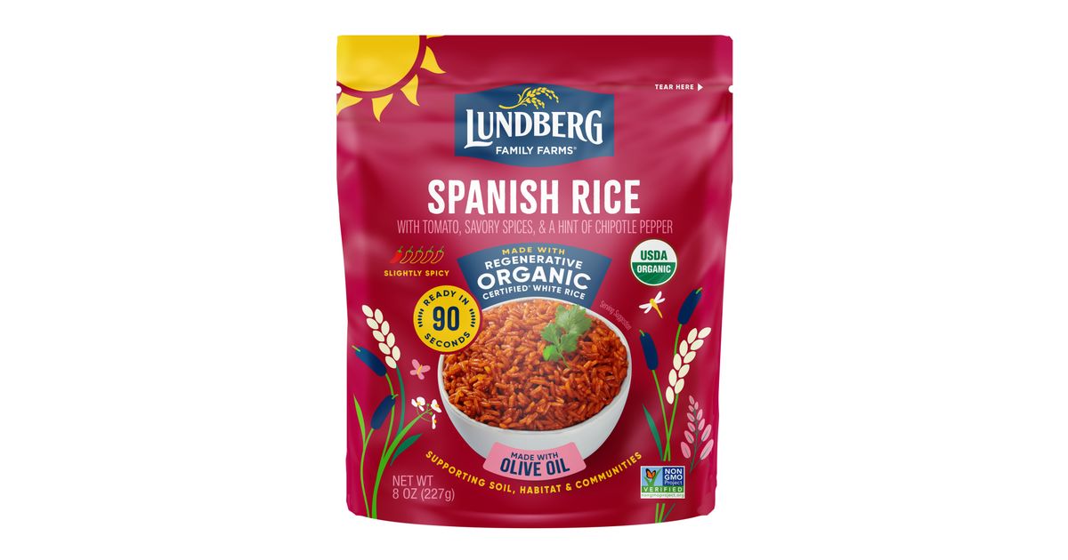Lundberg Spanish Rice, White, Ready to Heat, Organic - Azure Standard