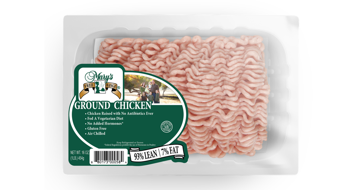 Mary's Chicken, Ground, Frozen, Organic Azure Standard