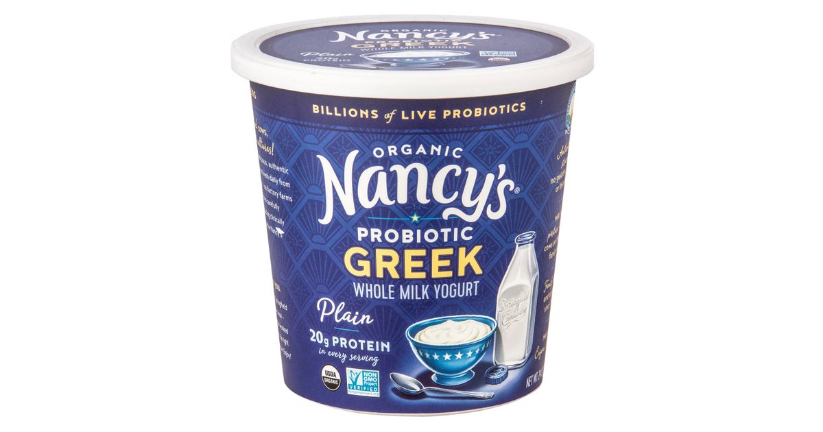 Nancy's Greek Yogurt, Whole Milk, Plain, Organic Azure Standard