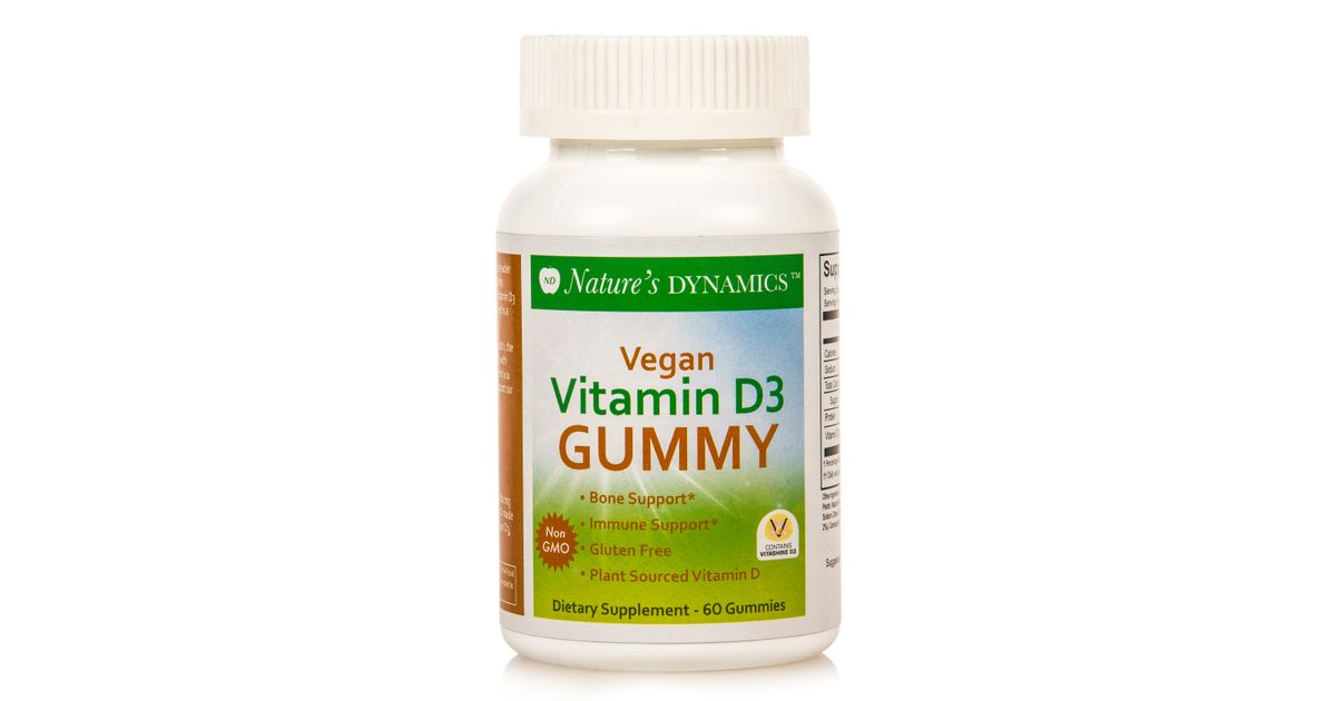 Nature's Dynamics Vitamin D3 Gummy, Vegan, Organic Azure Standard