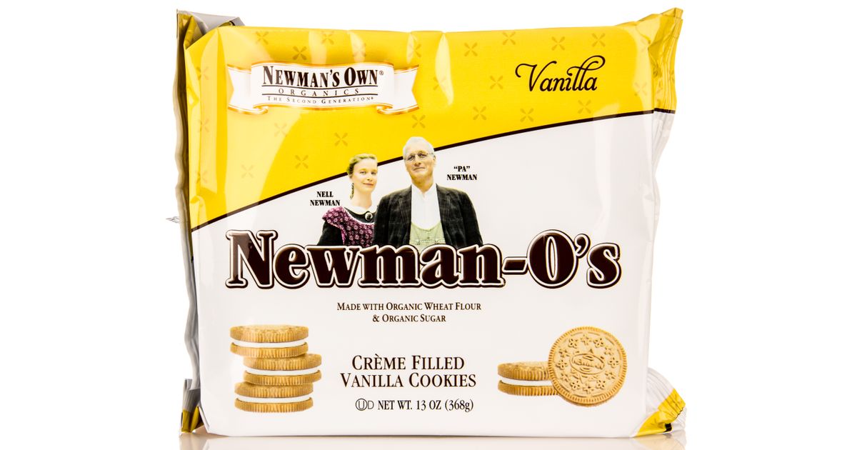 Newman's Own Newman O's Vanilla, Vanilla Creme Filled Cookie Azure