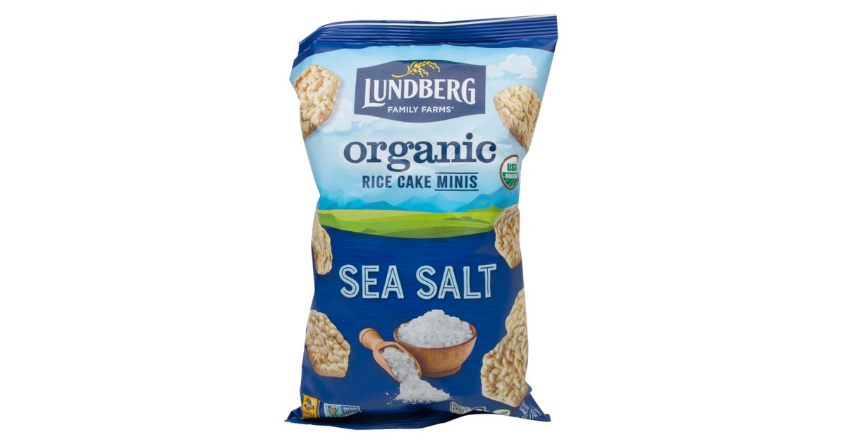 Lundberg Mini Rice Cakes, Sea Salt, Organic Azure Standard