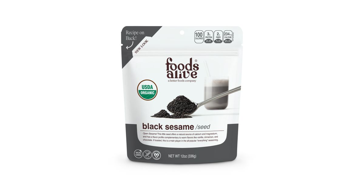 Foods Alive Black Sesame Seeds, Organic Azure Standard